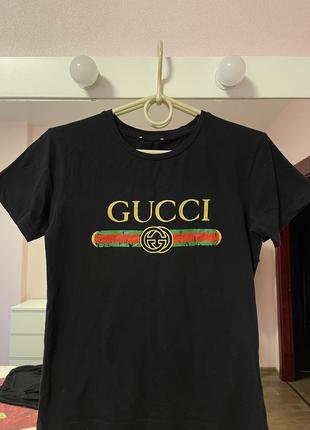 Италия! фирменная хлопковая футболка gucci1 фото