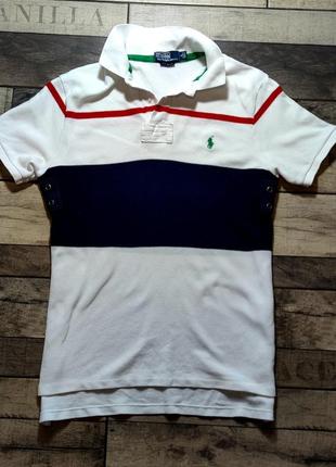 Мужская хлопковая боендовая футболка polo ralph louren в белом цвете размер l2 фото