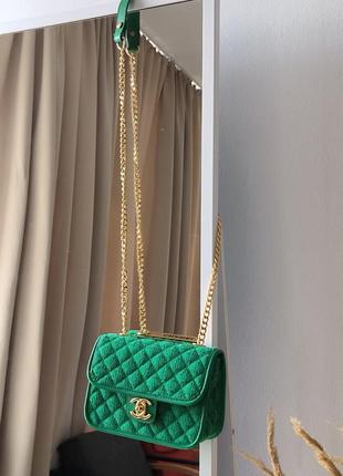 Жіноча сумка woven textile green7 фото