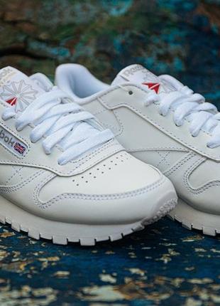 Кросівки reebok classic leather white