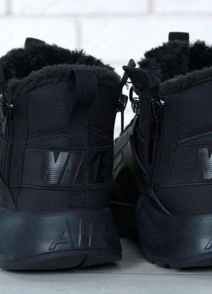 Зимние мужские кроссовки nike huarache x acronym winter black (мех) 40-41-42-43-44-455 фото