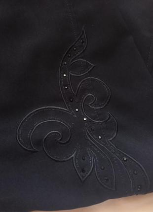 Юбка черная а силуэт классическая для паны трапеция юбка черная клеш базовая расширенная мыды меди4 фото