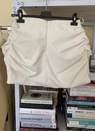 Юбка юбка мини с бантом zara в стиле барби5 фото