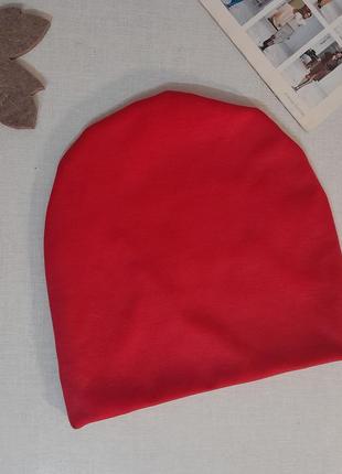 Новая красная коралловая шапочка бини, разные размеры и цвета2 фото