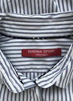 Marina rinaldi marina sport хлопковая рубашка7 фото