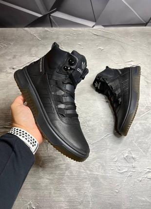 Зимние мужские кожаные ботинки/кроссовки adidas3 фото