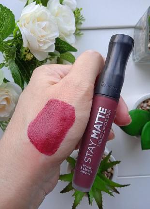 Жидкая матовая помада rimmel stay matte тон 810 #розвантажую1 фото