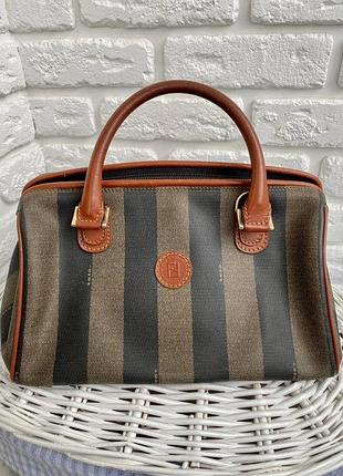 fendi trim оригинал сумка саквояж тоут с короткими ручками