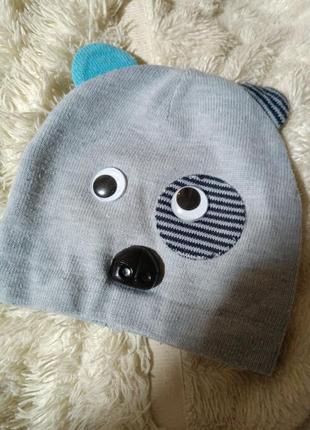 Шапочка ведмедик