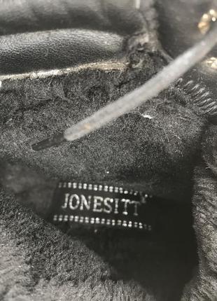 Ботинки теплые jonesitt кожаные с мехом натуральная кожа8 фото