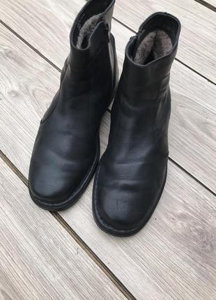 Ботинки теплые ara relax кожаные с мехом натуральная кожа5 фото