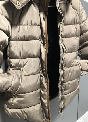 Куртка теплая зимняя демисезонная,2 фото