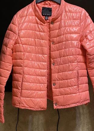 Пуховик кораловий супер