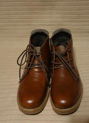 Капитальные кожаные ботинки коньячного цвета george англия 43 р.3 фото