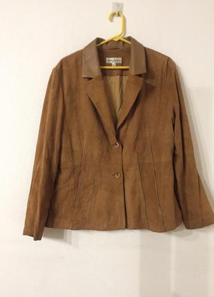 Пиджак куртка женская кожа р. 2097 ashley brooke4 фото
