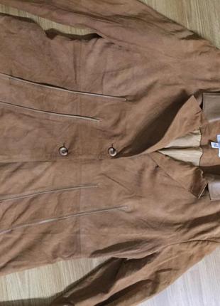Пиджак куртка женская кожа р. 2097 ashley brooke9 фото