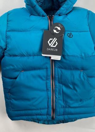 Новая зимняя стеганая куртка dare2b 116; 140см двухсторонний мальчик3 фото
