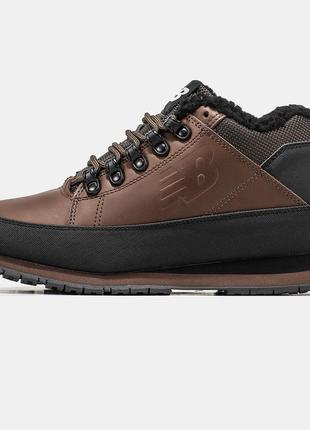 Зимние мужские ботинки new balance 754 brown black (мех) 41-42-43-44-45-46