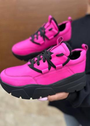 Эксклюзивные кроссовки из натуральной итальянской кожи и замши женские