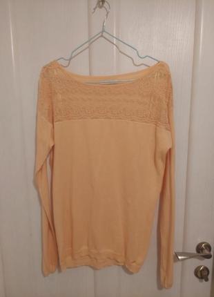 Легкий весняний светр, персикового кольору