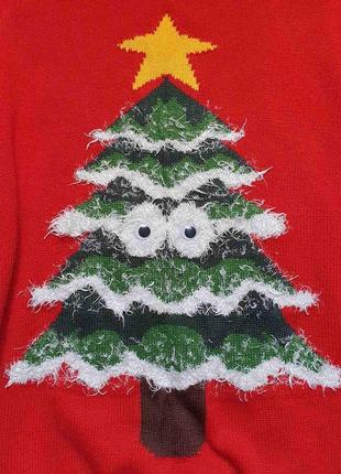 Шикарний новорічний светр. святковий свитер.2 фото