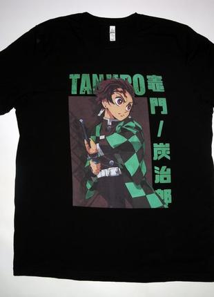 Футболка demon slayer anime tanjiro kamado xl