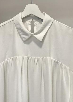 Белая  шифоновая блуза4 фото