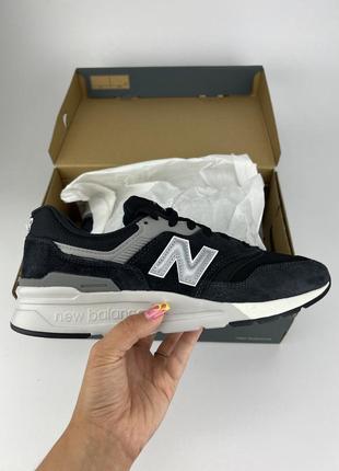 New balance cm997hcc кроссовки мужские черно серые, оригинальные кроссовки по ней беланс