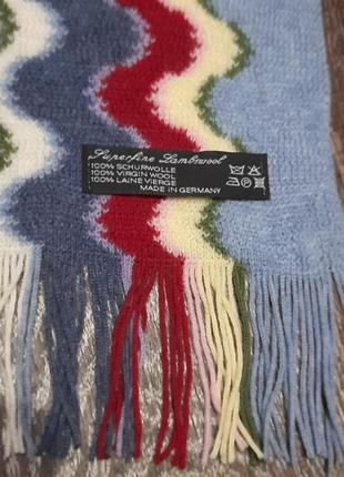 Superfine lambswoll 100% вовна schurwolle   стильний шарф made in germany