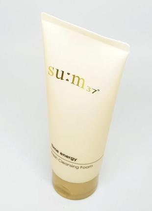 Люксова освіжаюча  пінка для вмивання su:m37 time energy fresh cleansing foam, 100 мл3 фото