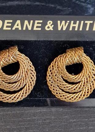 Большие сережки deane&white!