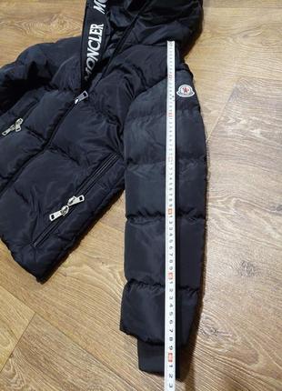 Зимова куртка moncler чорна7 фото