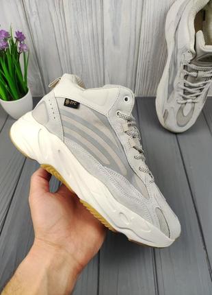 Зимові кросівки з утеплювачем adidas yeezy boost 700 winter beige