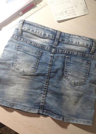 Классная джинсовая юбочка2 фото