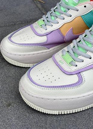 Зимние женские кроссовки nike air force 1 shadow pale ivory fur(мех) 36-37-38-39-404 фото