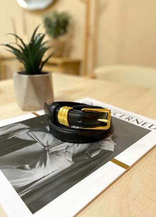 Ремінь чорний жіночий шкіра