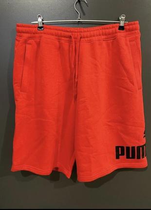 Шорти чоловічі puma big fleece logo shorts 846793476 фото