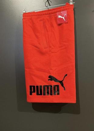 Шорти чоловічі puma big fleece logo shorts 846793474 фото
