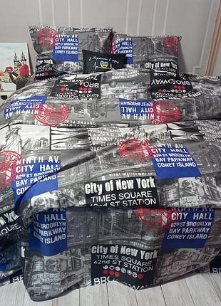 Постільна білизна нью-йорк сатин