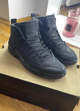 Jordan 12 retro winterized triple black 2018