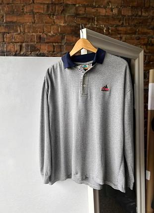 Adidas satire vintage rugby y2k sweatshirt polo shirt винтажная кофта, регбойка, поло на длинный рукав