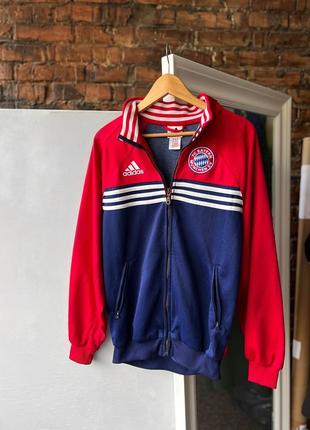 Adidas x fc bayern munchen men’s vintage full zip sweatshirt винтажная кофта на замке