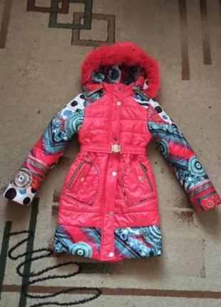 Пальто деми,куртка орнамент,курточка1 фото