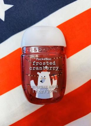 Американский санитайзер frosted cranberry от bath and body works,гель для рук парфюмом