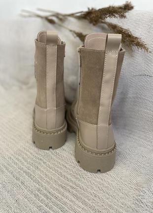 Жіночі черевики шкіряні зимові бежеві emirro бж 62,2-505, розмір: 38, 395 фото