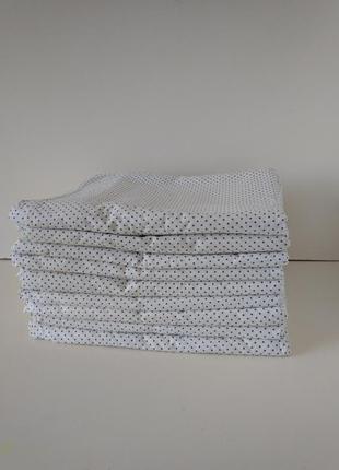 Пододеяльник підковдра полуторный белый в синий горох хлопок ссср 215х143 см 2 штуки