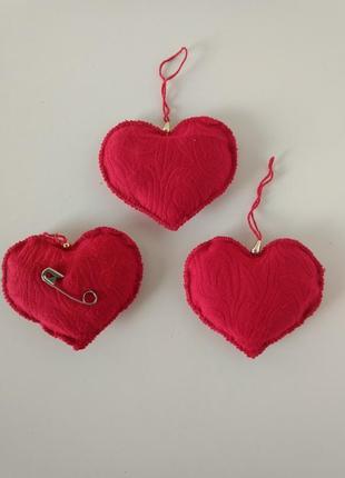 Игольница подушечка для иголок игрушка мягкая сердце на день св. валентина1 фото