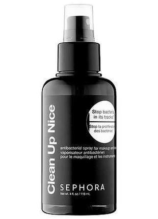 Sephora clean up nice antibacterial spray for makeup and tools1 фото