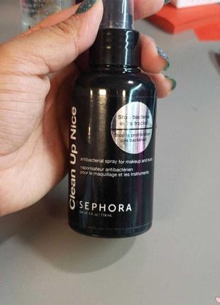 Sephora clean up nice antibacterial spray for makeup and tools2 фото