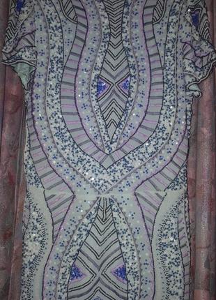 Розшита намистинами розкішна ексклюзивна сукня на підкладці antik batik.6 фото